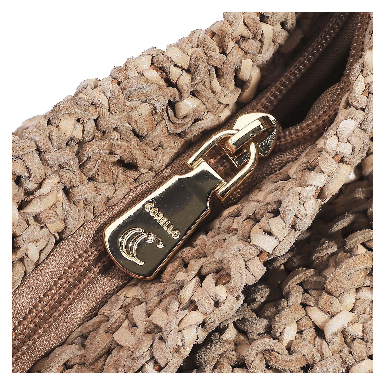 Bolsa Hobo Tricô Marrom Claro