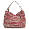 Bolsa Hobo Tricô Rosa/Caramelo - imagem 3