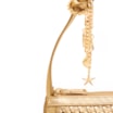 Bolsa Meia Lua Tressê Bag Charm Couro Dourado - imagem 8