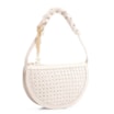 Bolsa Meia Lua Tressê Bag Charm Couro Off White - imagem 3