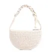 Bolsa Meia Lua Tressê Bag Charm Couro Off White - imagem 4