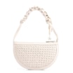 Bolsa Meia Lua Tressê Bag Charm Couro Off White - imagem 4