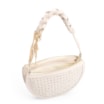 Bolsa Meia Lua Tressê Bag Charm Couro Off White - imagem 5