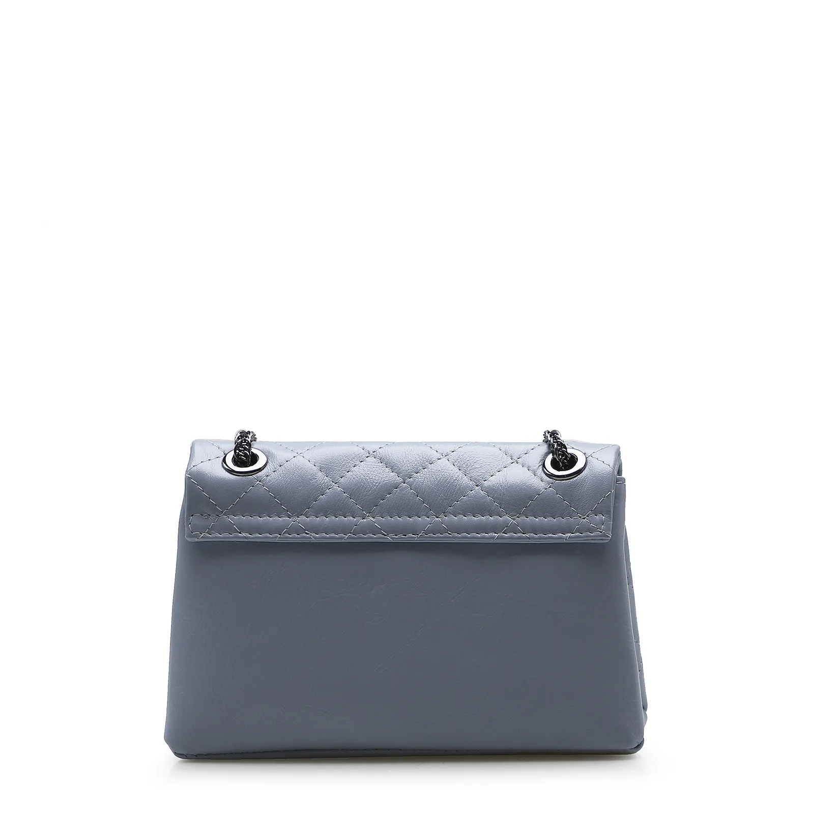 Bolsa Mini Matelassê Couro Azul