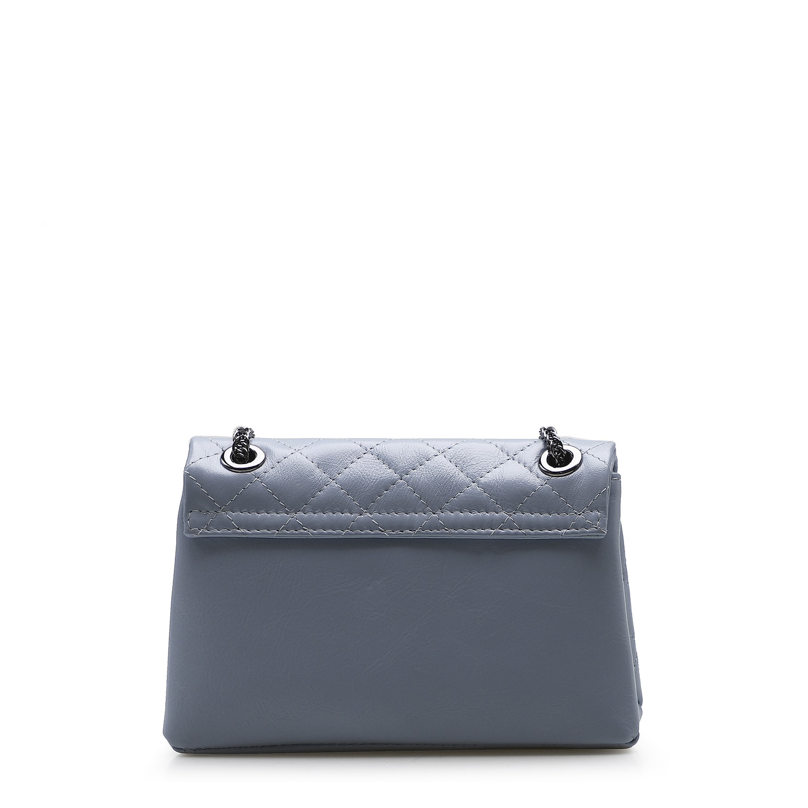 Bolsa Mini Matelassê Couro Azul
