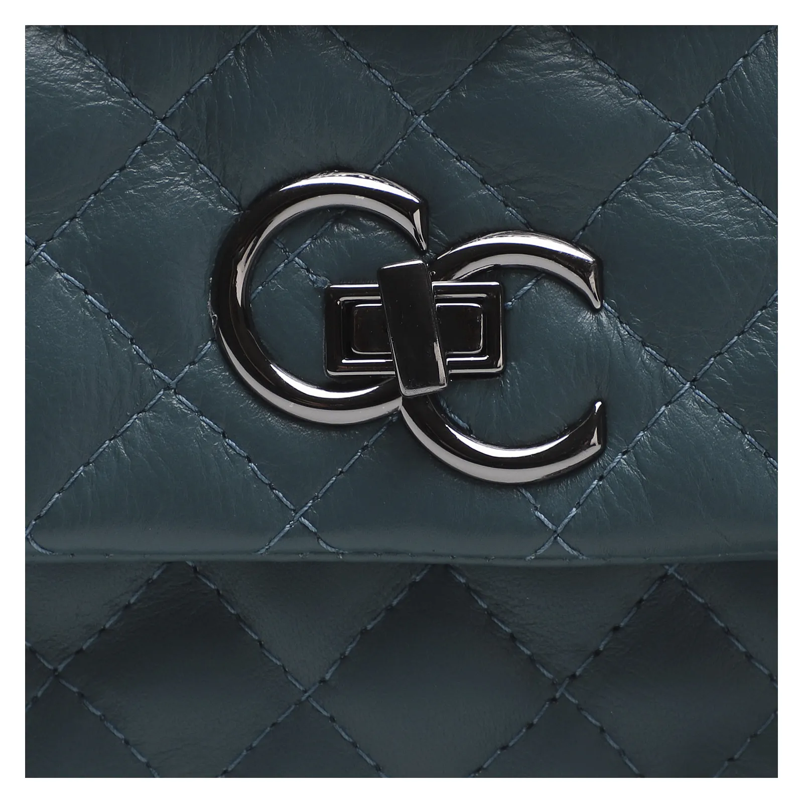 Bolsa Mini Matelassê Couro Azul