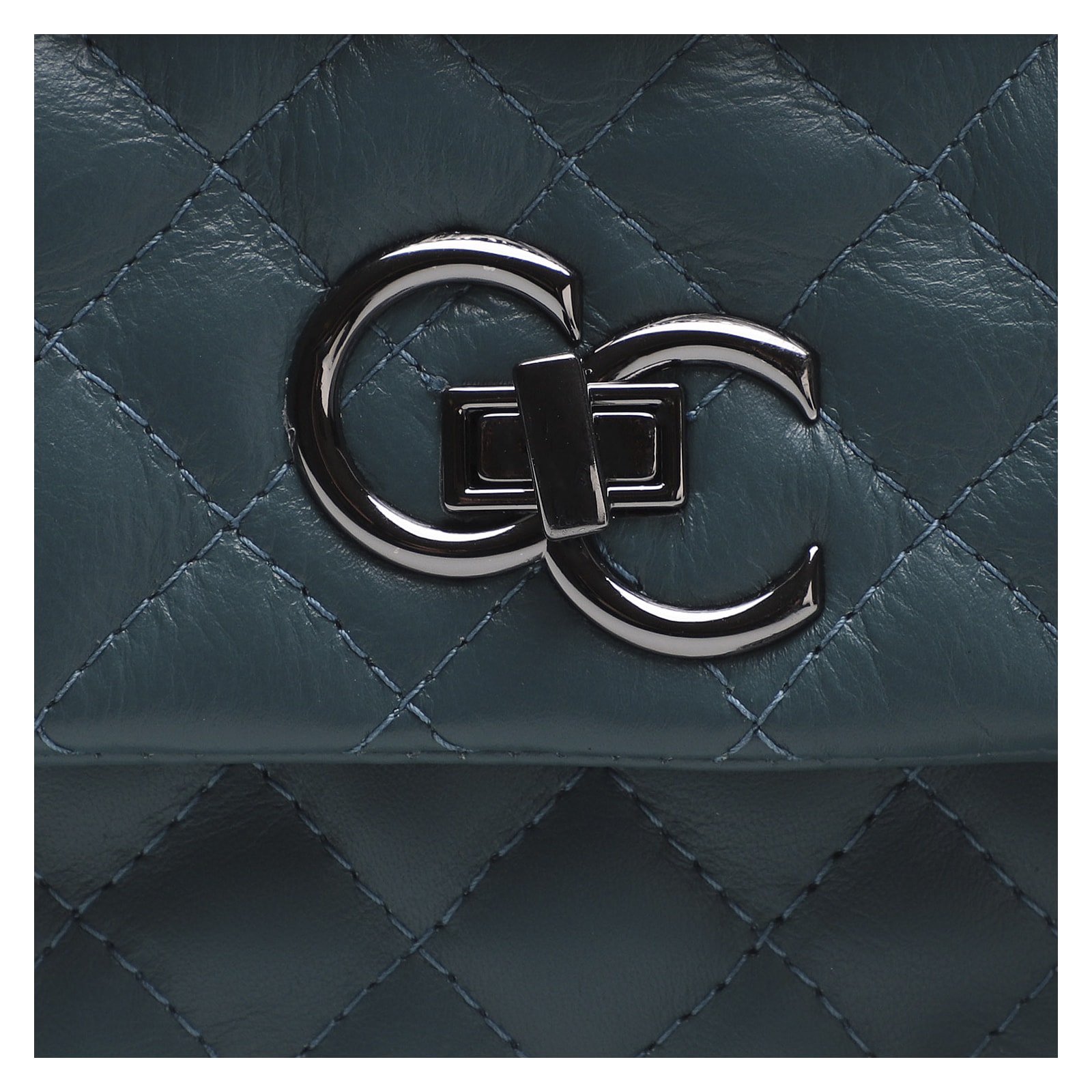 Bolsa Mini Matelassê Couro Azul