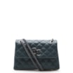 Bolsa Mini Matelassê Couro Azul - imagem 1