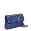 Bolsa Mini Matelassê Couro Azul - imagem 2