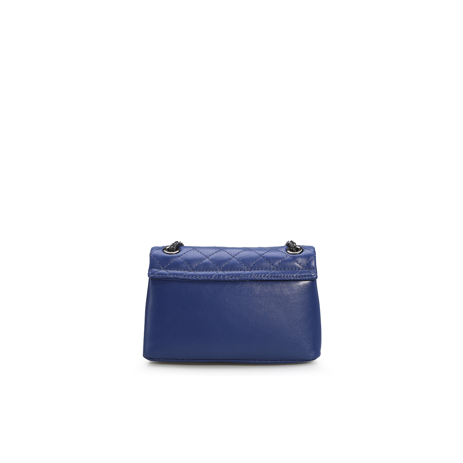Bolsa Mini Matelassê Couro Azul