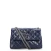 Bolsa Mini Matelassê Couro Azul - imagem 1