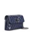 Bolsa Mini Matelassê Couro Azul - imagem 2