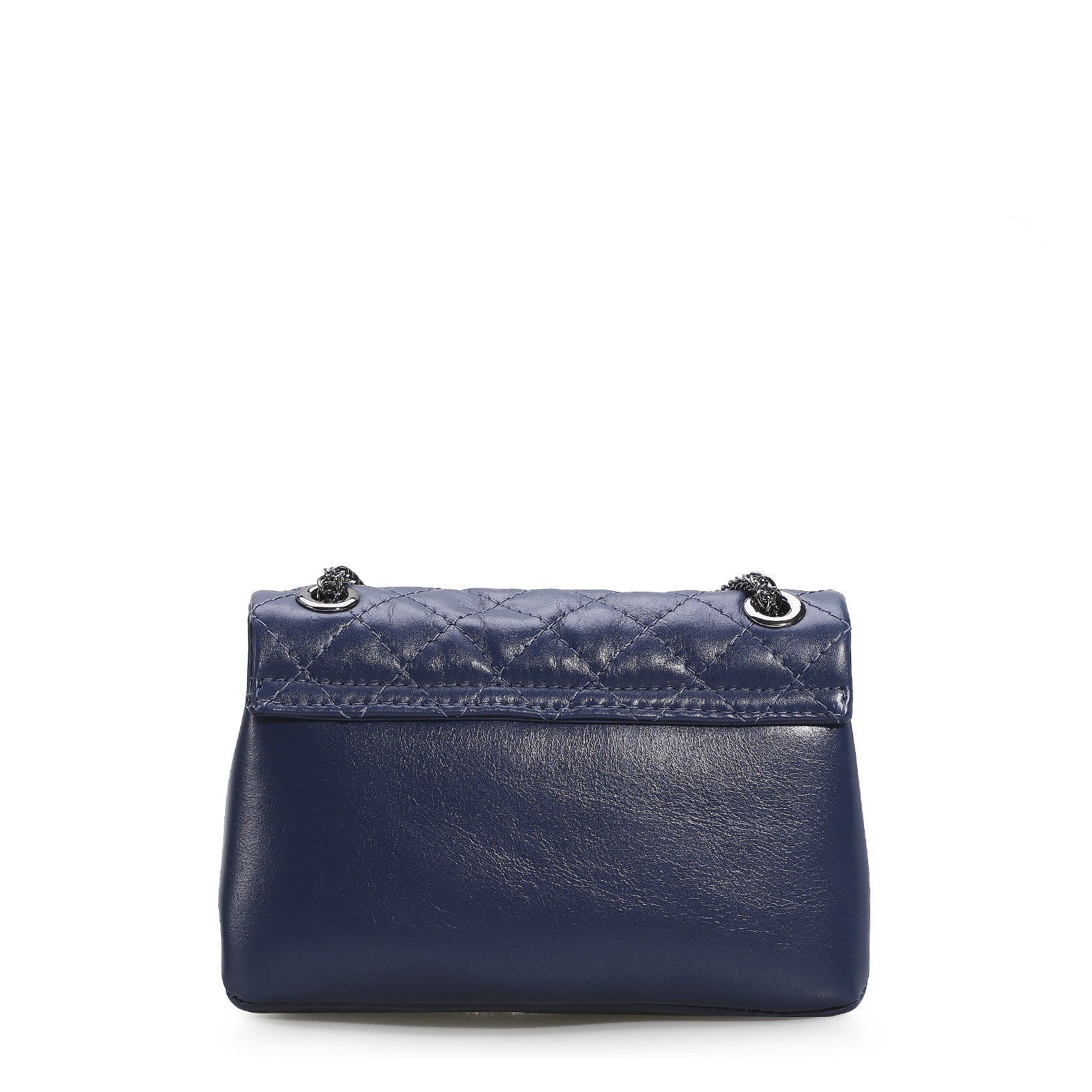 Bolsa Mini Matelassê Couro Azul