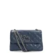 Bolsa Mini Matelassê Couro Azul - imagem 1
