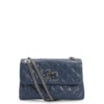 Bolsa Mini Matelassê Couro Azul - imagem 1