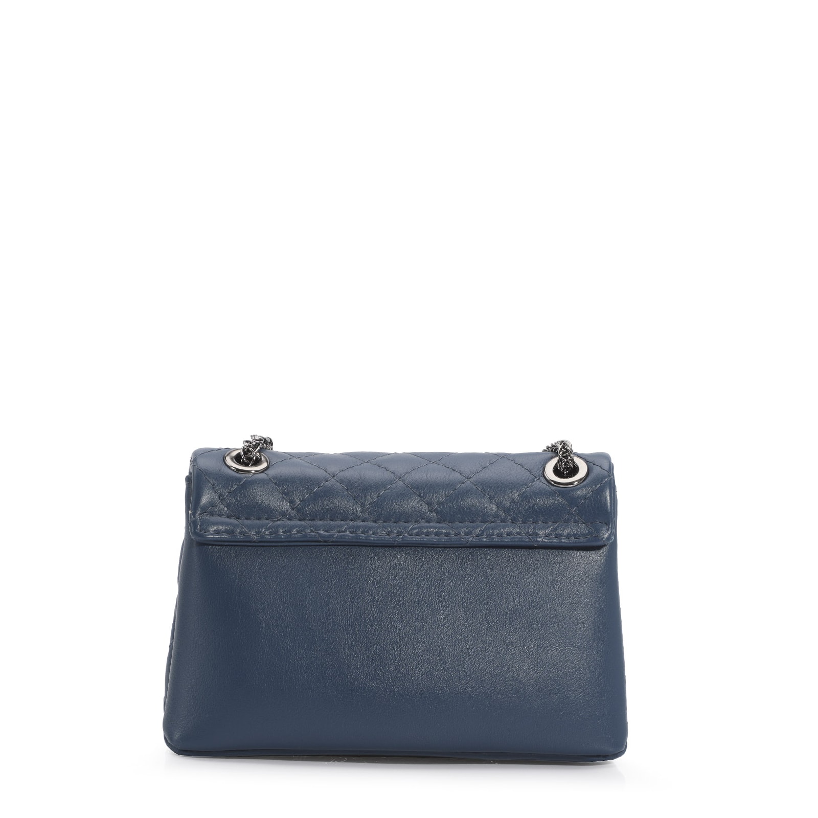 Bolsa Mini Matelassê Couro Azul
