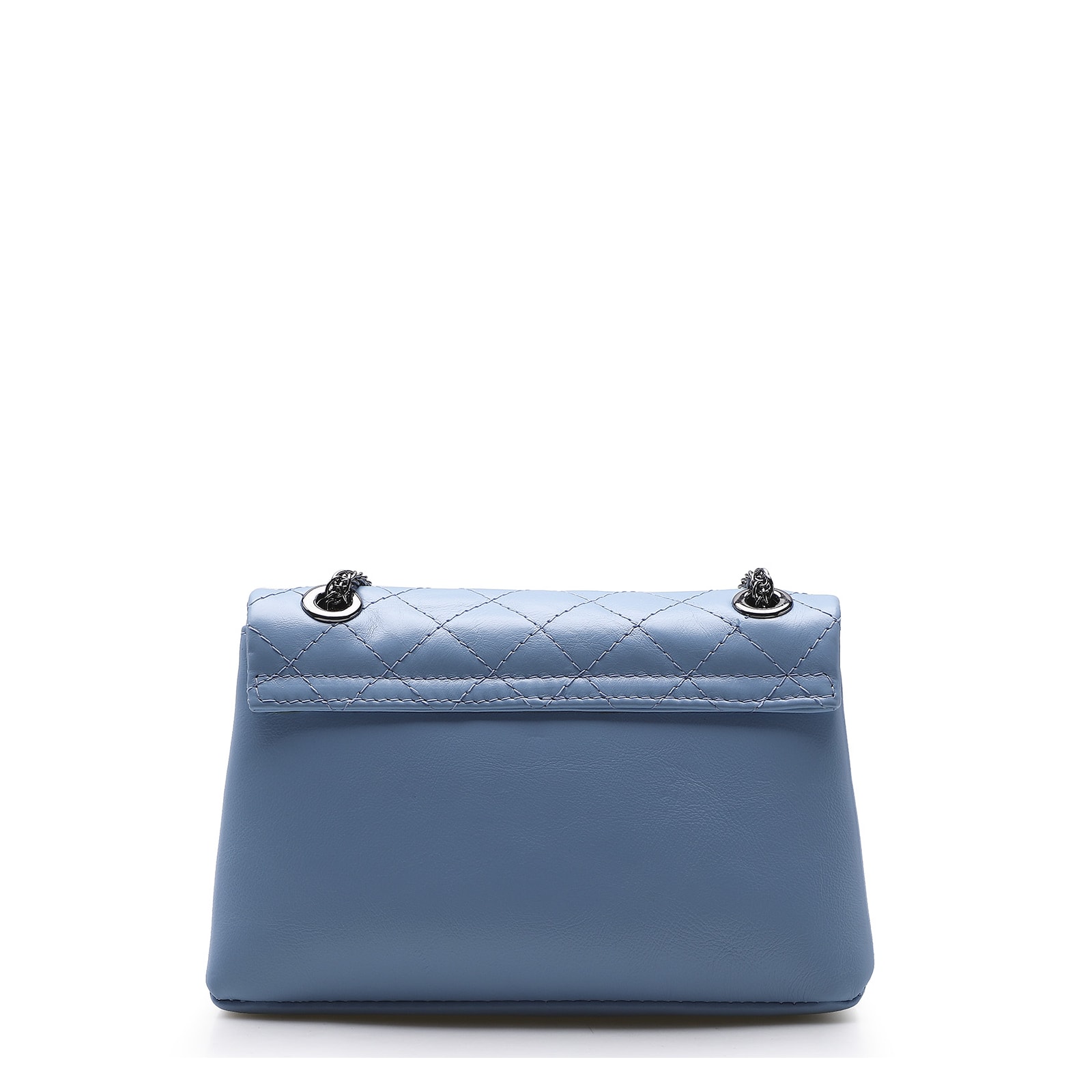 Bolsa Mini Matelassê Couro Azul