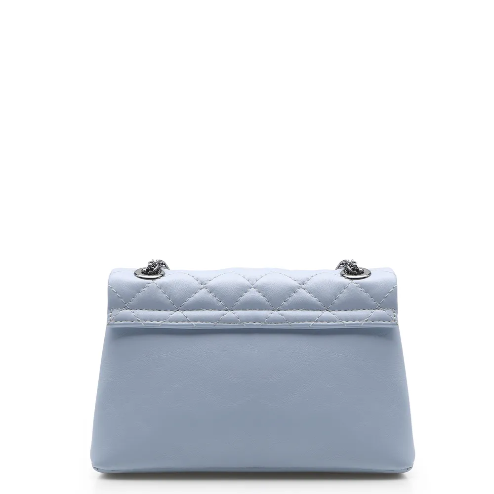 Bolsa Mini Matelassê Couro Azul - imagem 3