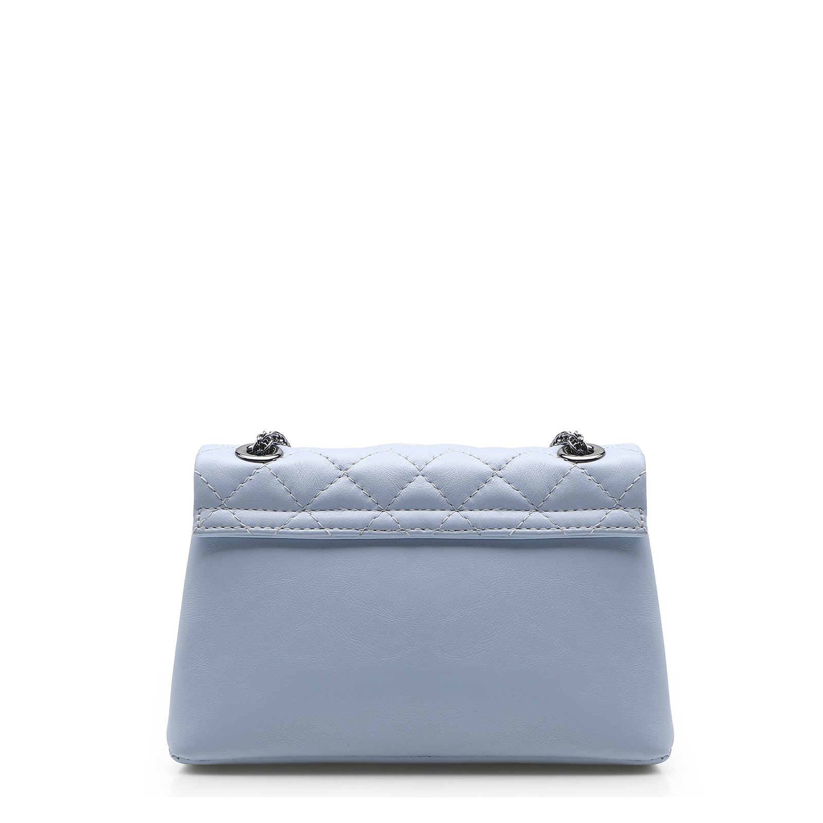 Bolsa Mini Matelassê Couro Azul