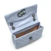 Bolsa Mini Matelassê Couro Azul - imagem 4
