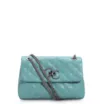 Bolsa Mini Matelassê Couro Azul - imagem 1