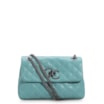 Bolsa Mini Matelassê Couro Azul - imagem 1