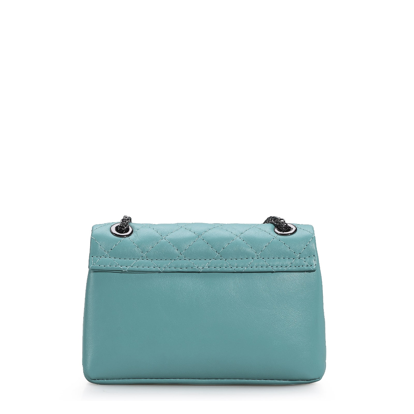 Bolsa Mini Matelassê Couro Azul