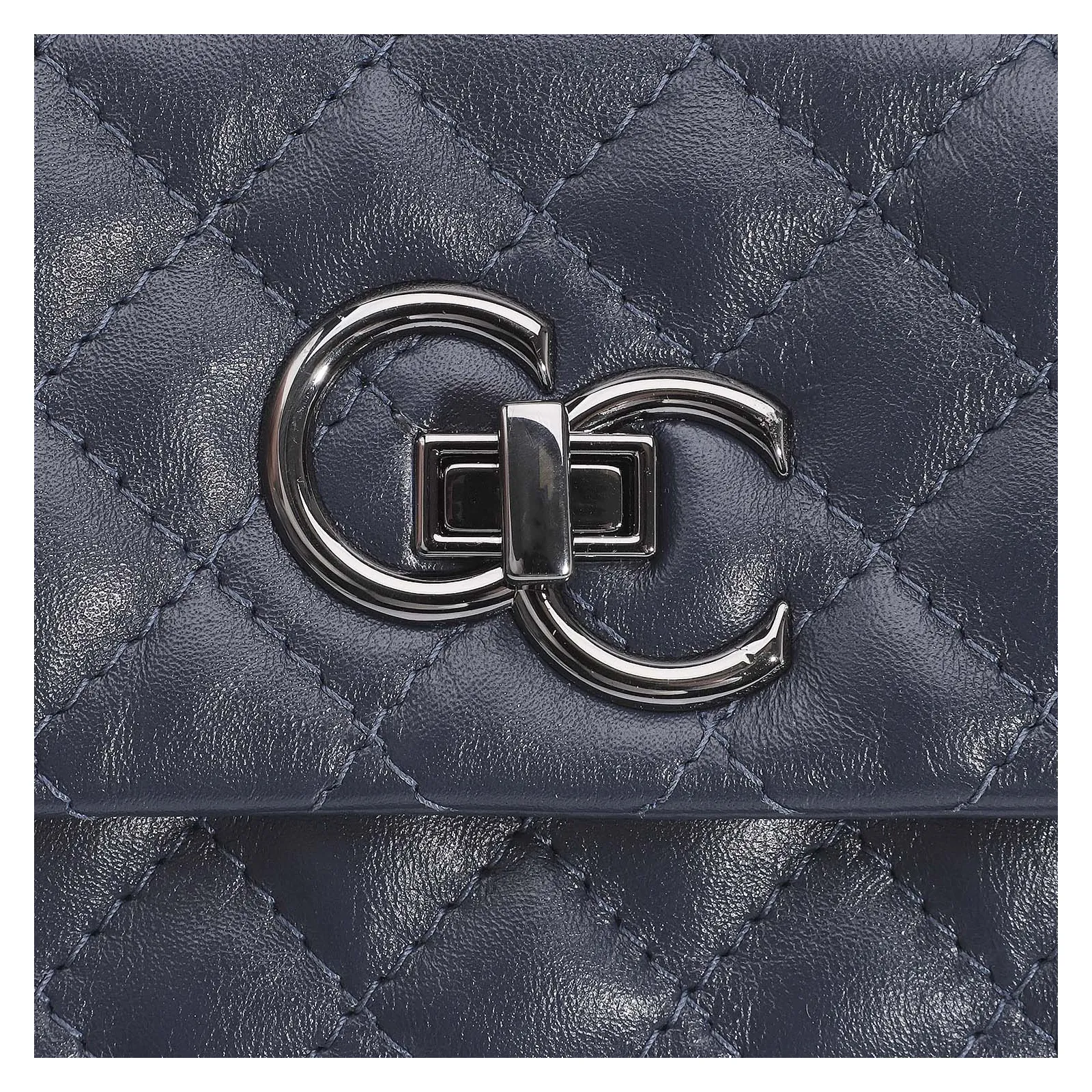 Bolsa Mini Matelassê Couro Azul