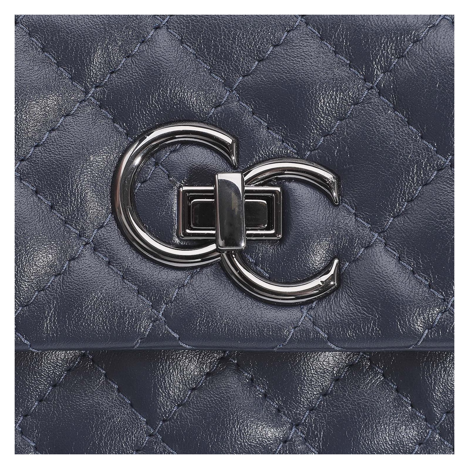 Bolsa Mini Matelassê Couro Azul