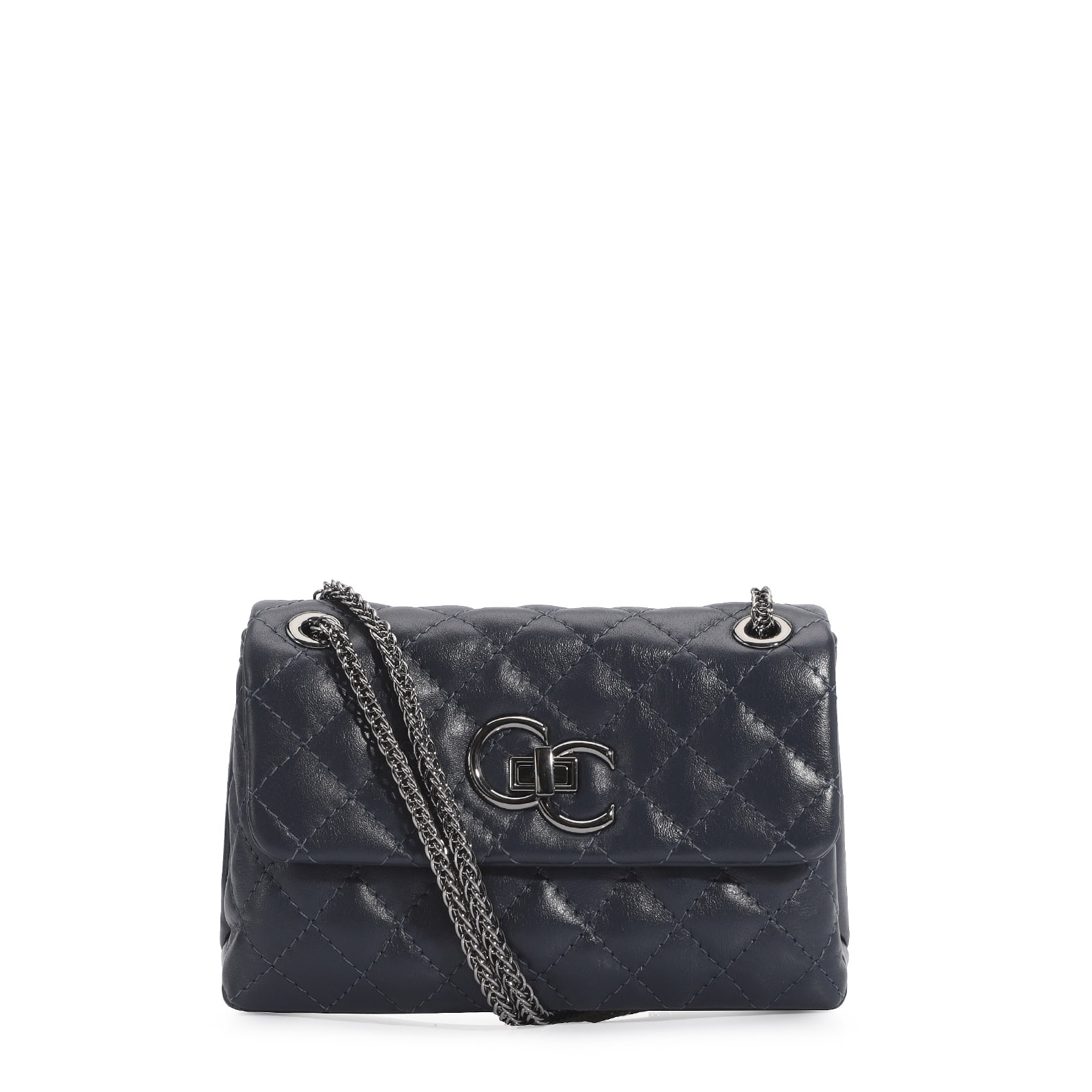 Bolsa Mini Matelassê Couro Azul