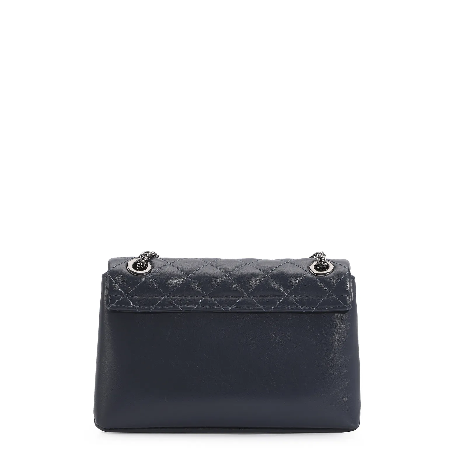 Bolsa Mini Matelassê Couro Azul