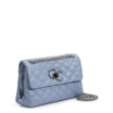 Bolsa Mini Matelassê Couro Azul - imagem 3