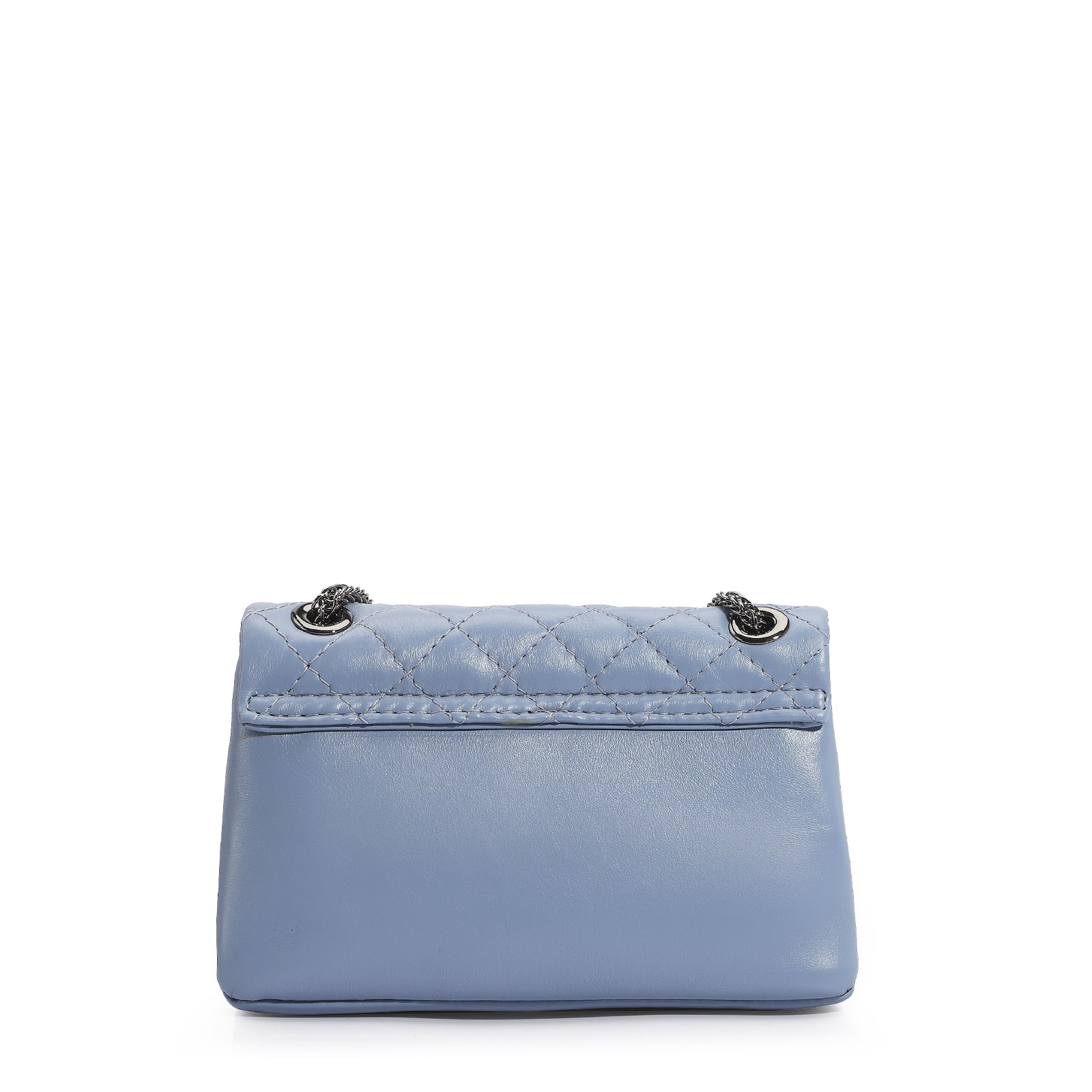 Bolsa Mini Matelassê Couro Azul