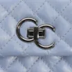 Bolsa Mini Matelassê Couro Azul - imagem 7