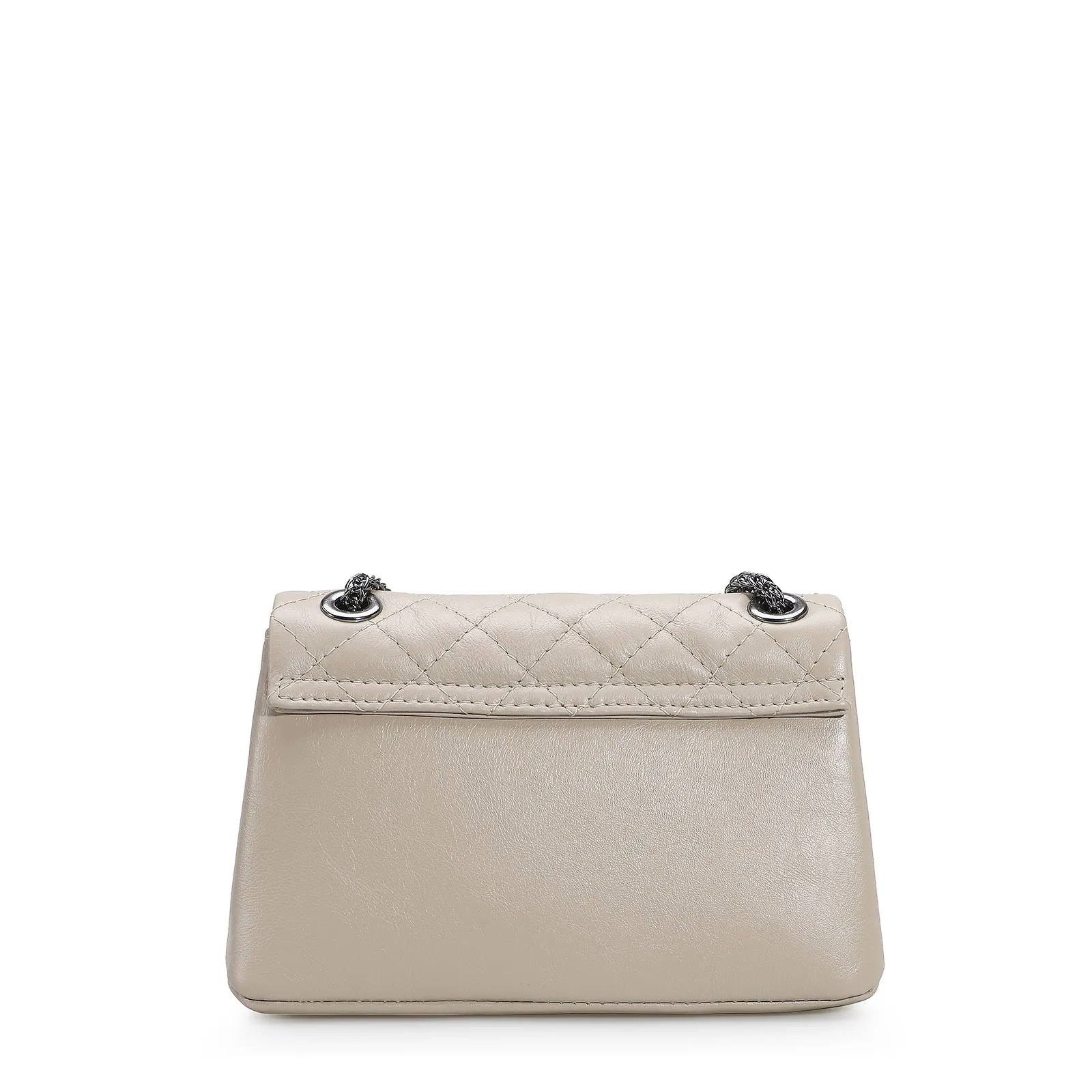 Bolsa Mini Matelassê Couro Bege