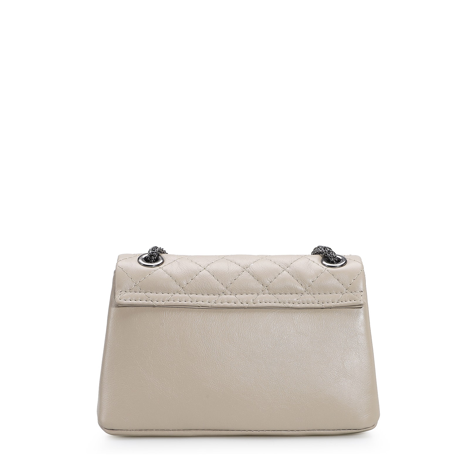 Bolsa Mini Matelassê Couro Bege