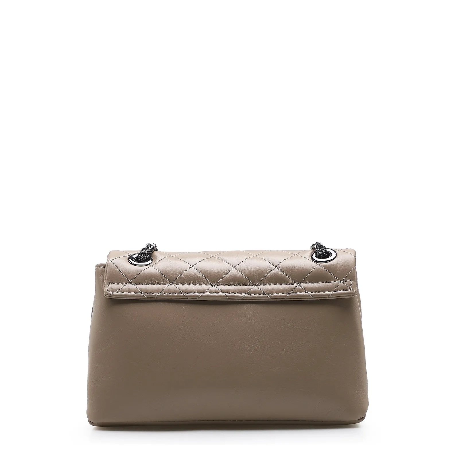 Bolsa Mini Matelassê Couro Bege