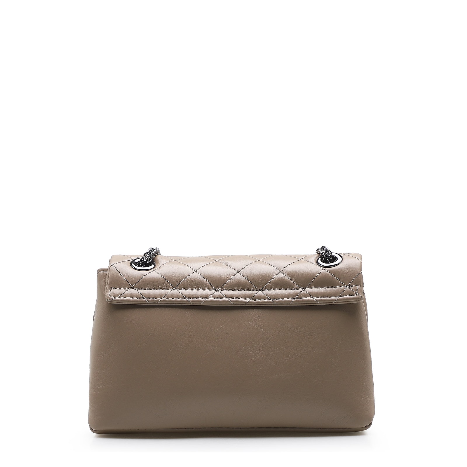 Bolsa Mini Matelassê Couro Bege