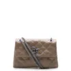 Bolsa Mini Matelassê Couro Bege - imagem 1