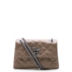 Bolsa Mini Matelassê Couro Bege - imagem 1