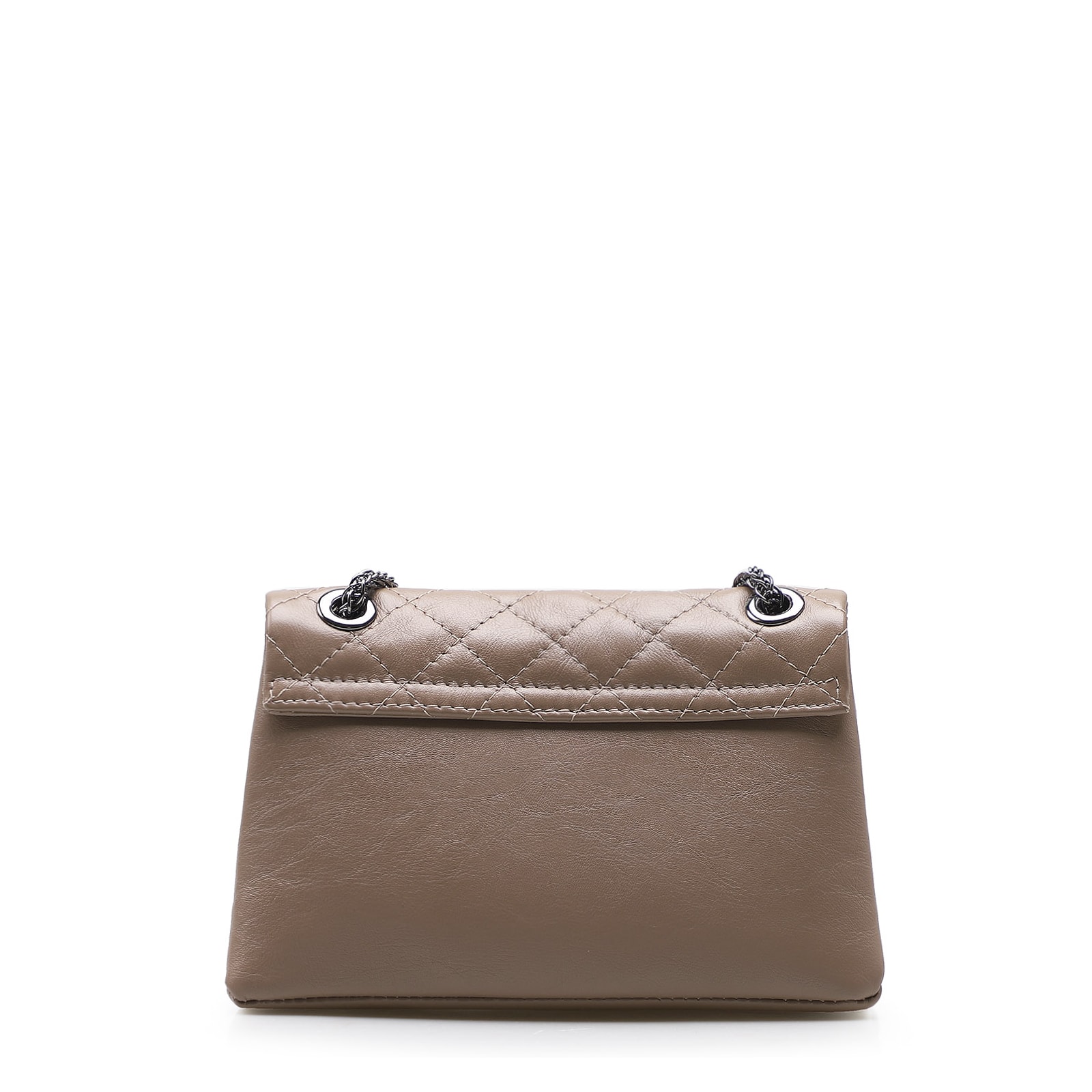 Bolsa Mini Matelassê Couro Bege