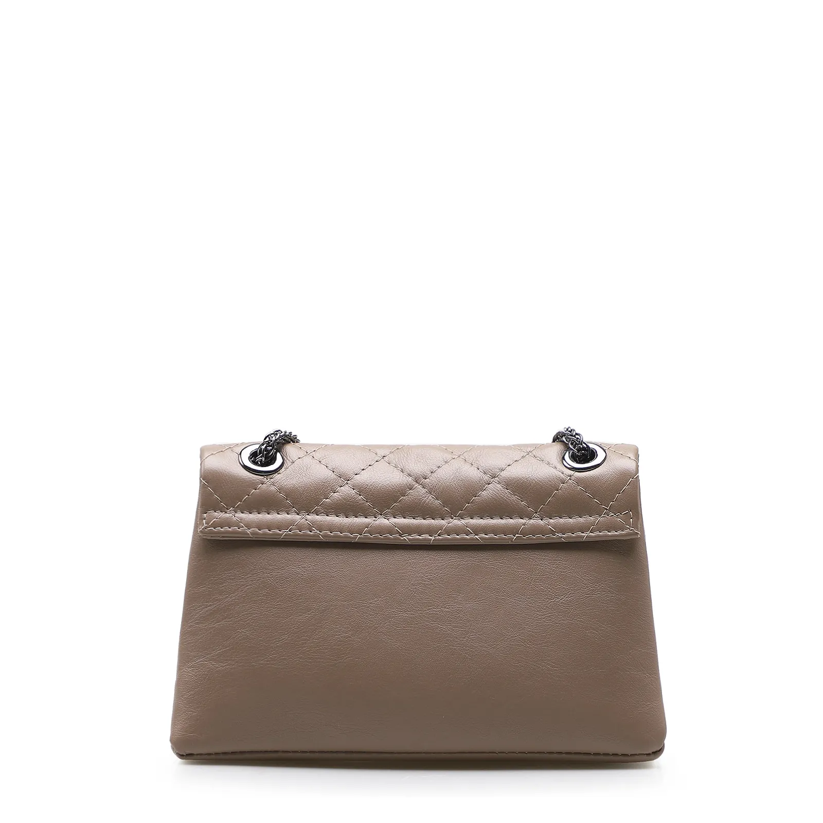 Bolsa Mini Matelassê Couro Bege