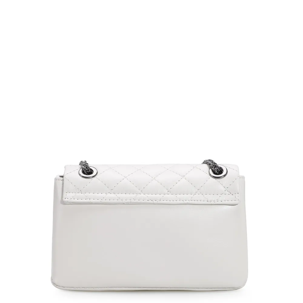 Bolsa Mini Matelassê Couro Branco - imagem 3