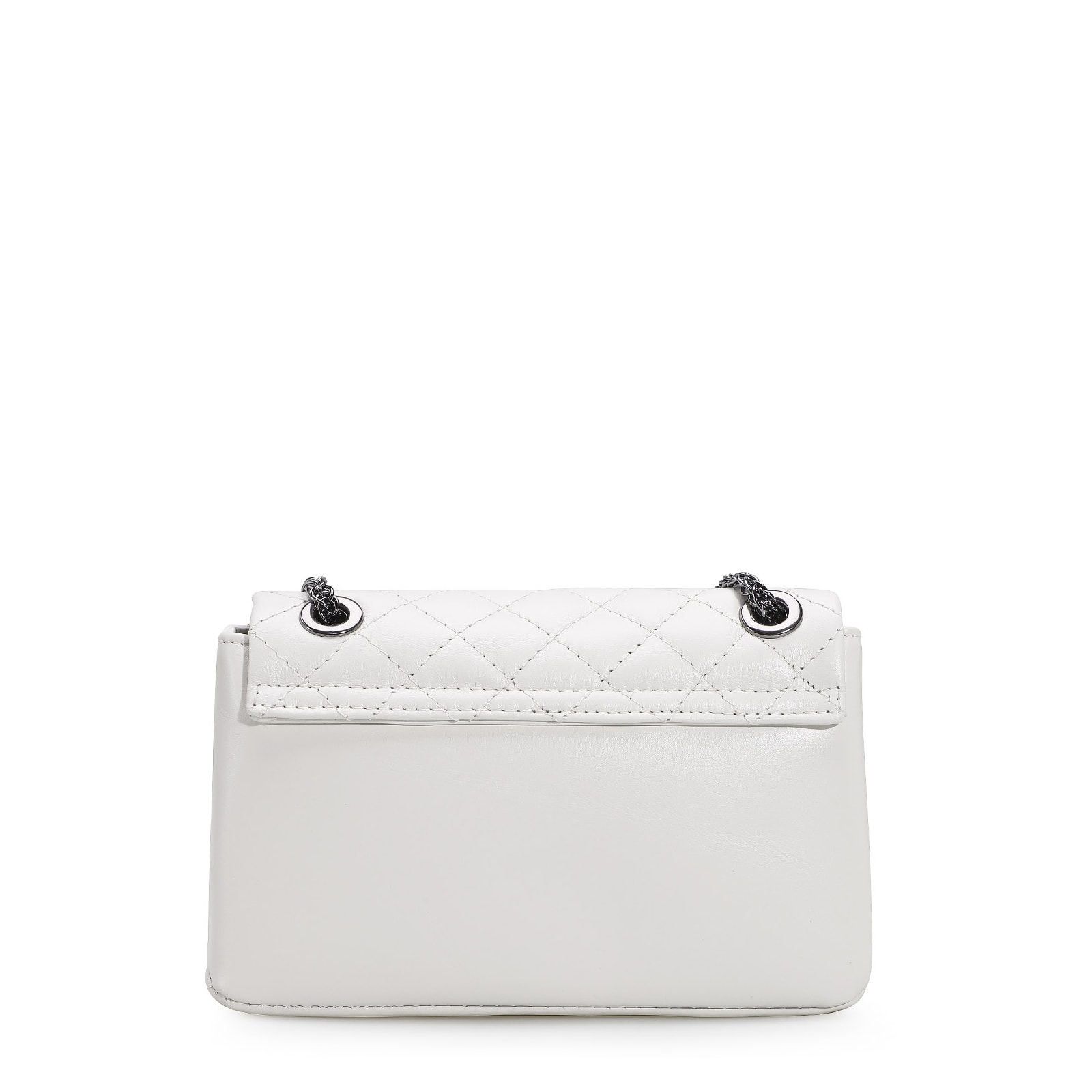 Bolsa Mini Matelassê Couro Branco