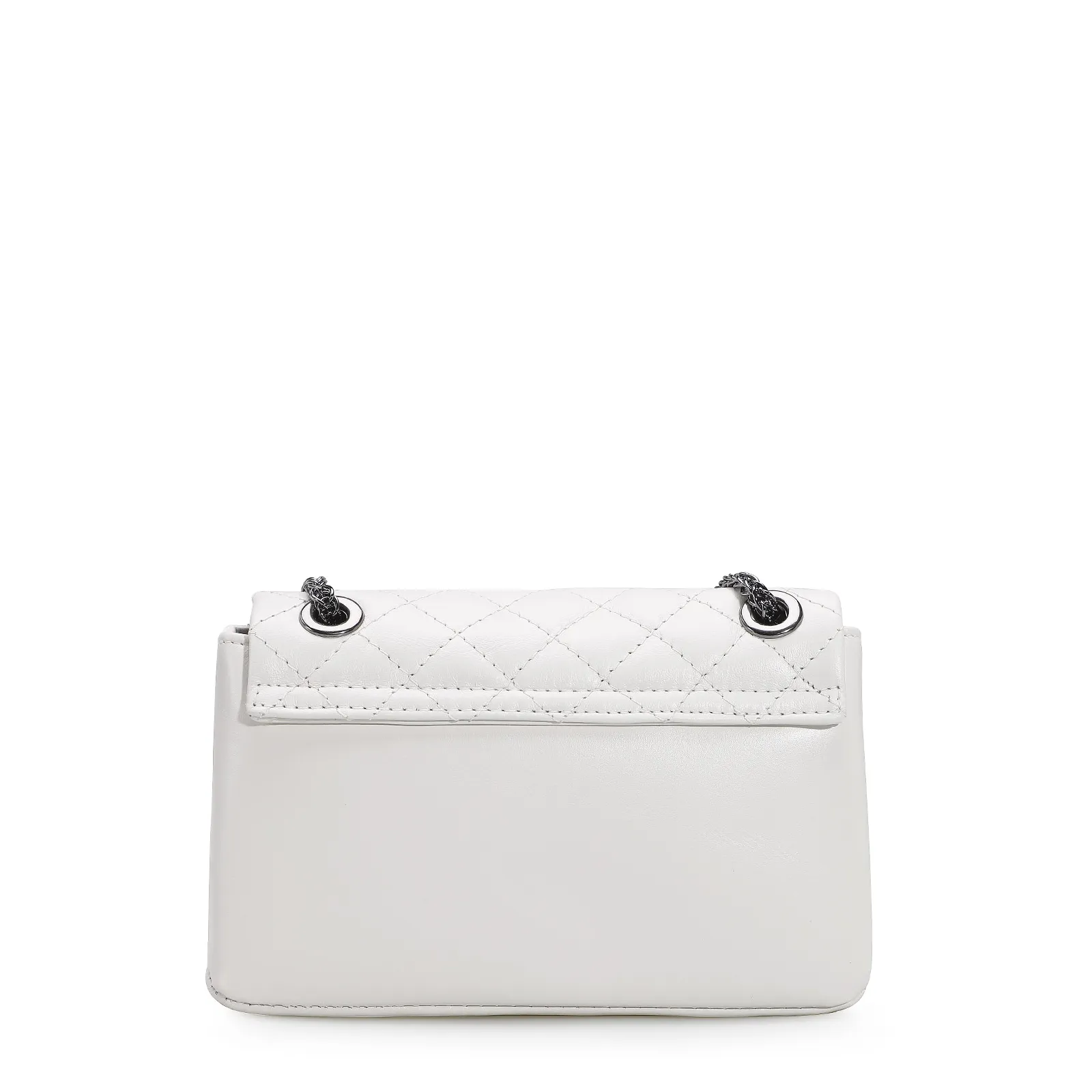 Bolsa Mini Matelassê Couro Branco