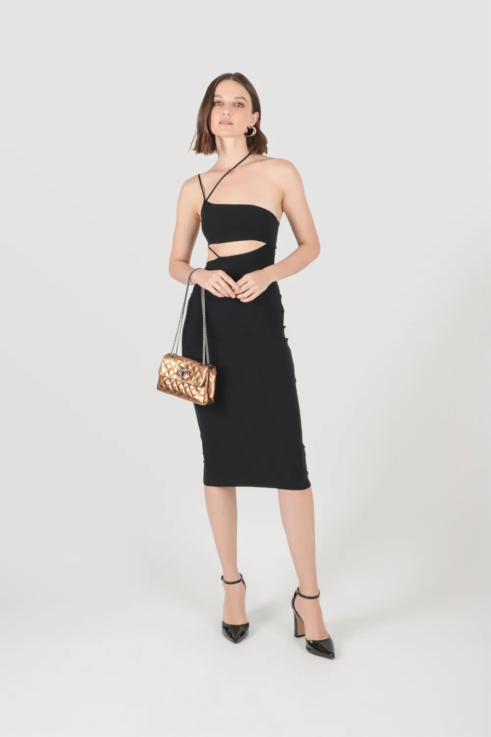 Bolsa Mini Matelassê Couro Bronze - imagem 7