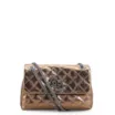 Bolsa Mini Matelassê Couro Bronze - imagem 1