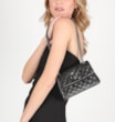 Bolsa Mini Matelassê Couro Fly Preto - imagem 2