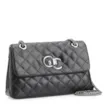 Bolsa Mini Matelassê Couro Fly Preto - imagem 3