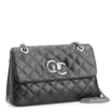 Bolsa Mini Matelassê Couro Fly Preto - imagem 3